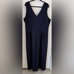 J. Crew Wide Leg Navy Blue Jumpsuit with Tie NWT (Plus Size 22/3X) springtime 💐